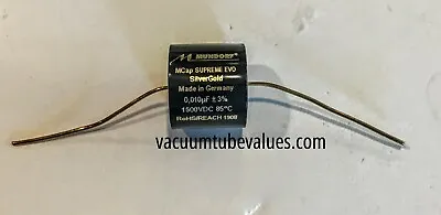 Mundorf MCap 1500 VDC SUPREME EVO Silver Gold Cap Capacitor 0.01uf 0.01 Uf  • $38.95