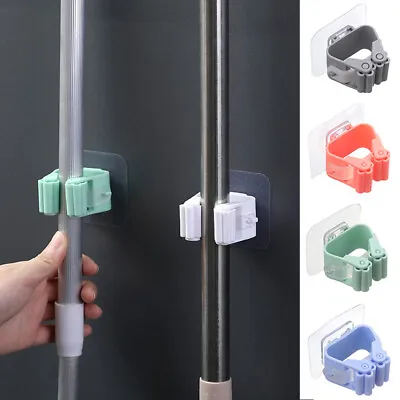 Broom Holder Wall Mount Garden Tools Organizer Wall Mounted Mop Hangers • $0.99