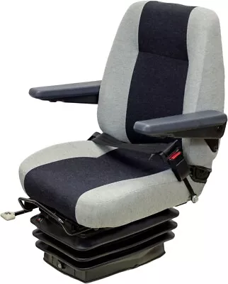 KAB 151 Multi Gray Fabric Air Suspension Seat Fits Motor Graders Telehandlers Et • $1149.99