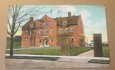   Vintage 1917 Used Penny Postcard City Hospita Massillon Ohio Creased • $1