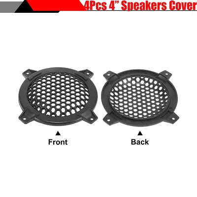 4  SUV Car Speaker Grill Guard Cover SubWoofer Loudspeakers Protector Black 4x • $12.28