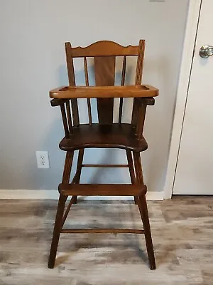 Antique Wooden Chair With Tray • $100