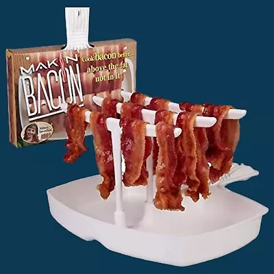Microwave Bacon Cooker - The Original Makin Bacon Microwave Bacon Tray - • $21.95