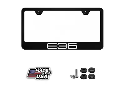 BMW M3 E36 M Series Flat Black Laser Engraved License Plate Frame • $19.95