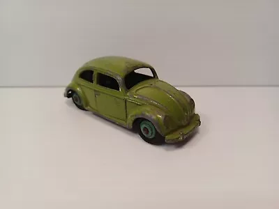 Dinky Toys Vintage Original 181 Volkswagen Beetle Green Meccano England • $20