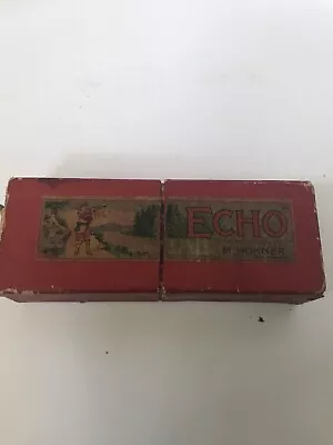 Vintage Harmonica M Hohner Echo Key C Curved Made In Germany Original Box 1927 • $20