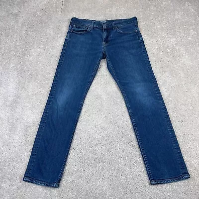 J Crew Jeans Mens 32x29 Blue 484 Slim Fit Kurabo Japanese Denim Stretch • $28.95