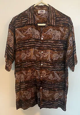 Vintage Duke Kahanamoku XL  Hawaiian Aloha Shirt  Fish Shells Mid Century Cisco • $279.99