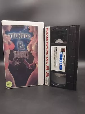 Thunder & Mud (VHS 1990)  RCA/Columbia '89 Spheeris/Hahn Wrestling • $59.99