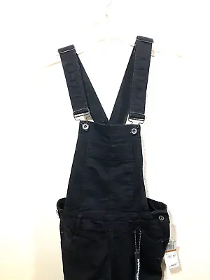 Dollhouse Overalls Jeans Black Cotton NWT Black Size 3 Juniors Macys Brand • $21