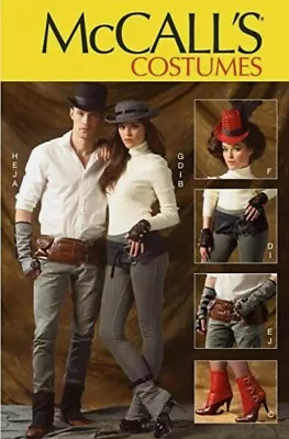 McCalls M6975 Steampunk Spats/Gaiters/Gloves/Hats/Belts UNCUT Pattern • $5.50