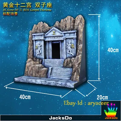 $419.99 • Buy JacksDo Saint Seiya JK.Scene-30 Zodiac Gemini Diorama Statue Model In Stock
