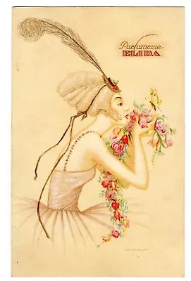 Postcard Austrian Mela Koehler Elida Parfumerie Advertising (sb) • $245