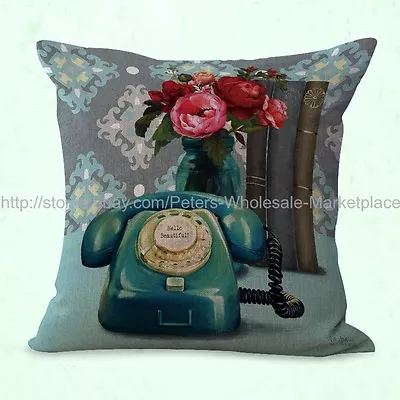  Floral Telephone Cushion Cover Ideas On Interior Decorating • $14.98
