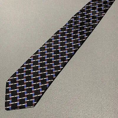 Stefano Ricci Necktie Black 100% Silk Tie Classic Length Made In Italy • $19.90