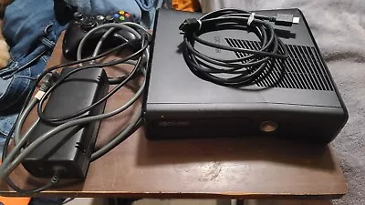 Microsoft Xbox 360 S 4GB Black Console With Cords Controller And Power Supply • $60
