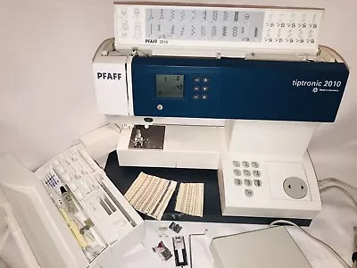 $200 • Buy Tested Pfaff Tiptronic Model 2010 Sewing Machine W Original Pedal & Case Germany