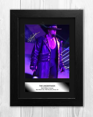 The Undertaker 1 A4 Signed Mounted Photograph Picture Poster Choice Of Frame • £23.57