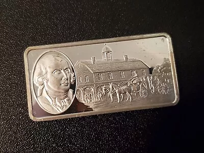 JOHN JAY 925 Sterling Silver Bar - Honor America One Hundred Greatest Americans • $38.50