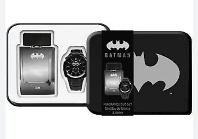 Batman Fragrance Duo Set 75ml Eau De Toilette And Watch Gift Set For Men & Boys • £22.99