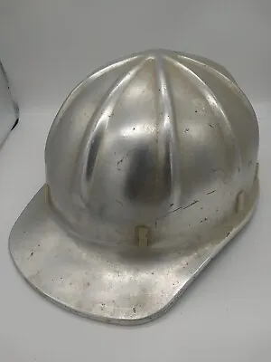 $49.99 • Buy Vintage Superlite Aluminum Fibre-Metal Hard Hat Helmet With Liner 8 Rivet 