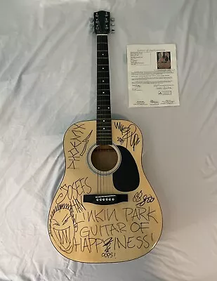 * Linkin Park * Signed Guitar * Chester Bennington Shinoda Hahn + 3 * Loa * • $8500