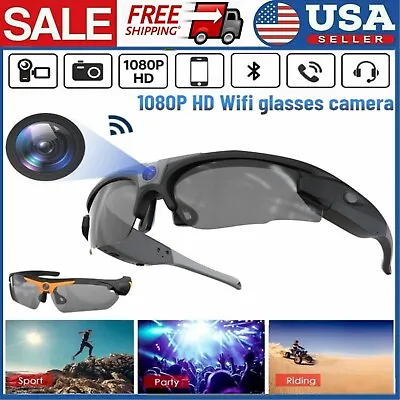 1080P HD Eyewear Camera Sunglasses Video Recorder DVR Glasses USA • $29.23