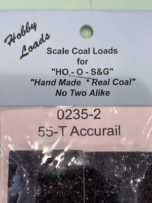 HO Scale Coal Loads For 55 Ton Accurail.  Hand Made With Real Coal • $9.95