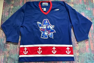 Milwaukee Admirals Hockey Jersey Sz 52 Bauer Fight Strap IHL AHL • $599.99