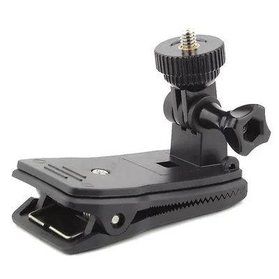 Hat Brim Clip Backpack Strap Mount 360 Degree Rotation For Veho Muvi K2 Pro Cam • $20.99