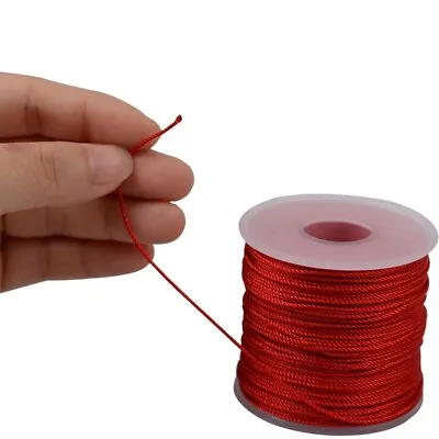 £8.51 • Buy 1mm DIY Braid Cord Chinese Knot Beading Rope Jewellery Making Thread String Red