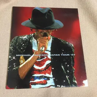 MICHAEL JACKSON 1987 Japan Tour Red Book Leaflet W/Hand Print Autograph • $479.99