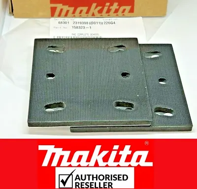 2XGenuine Makita 158323-1 Palm Sander Hook & Loop Backing Pad 112mmx102mm BO4555 • £12.96