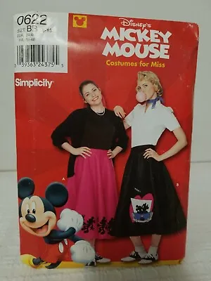 Simplicity Pattern 0622 Disney Misses Costume SZ 8-18 Mickey Mouse 1950s Skirt • $4.50