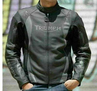 Motorbike Rider Racing Sport Jacket CE Mens Leather Motorcycle Jacket • $169