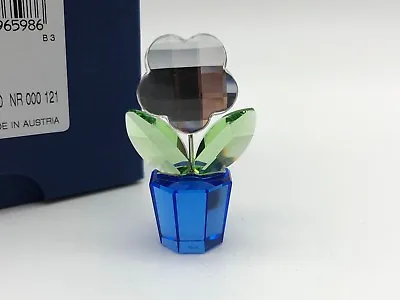 $52.34 • Buy SWAROVSKI Figurine Flowerpot Flower 2in With Packaging Certificate