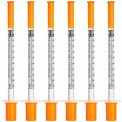 100pcs 1ml Straight Tip Ndle 1cc Feeding Device Manual Push Syringe (29g X 13m) • $45