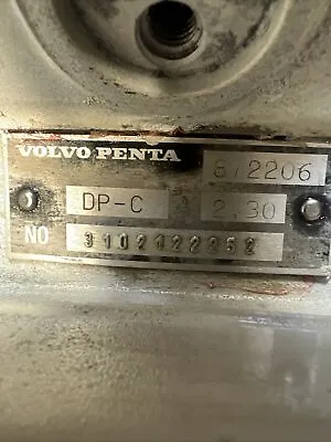 Volvo Penta  Dp-C Ratio 2.30 Upper Gear Unit 872206 S#3102122205 Just Resealed • $1250