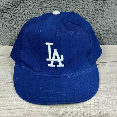 Vintage LA Dodgers Hat Cap Mens Fitted 7 3/8 Wool Pro Model Made In Usa New Era • $48.89