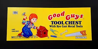 Child's Play 2 3 Chucky Doll Prop Replica- Good Guys Tool Chest Label Poster • $30.64