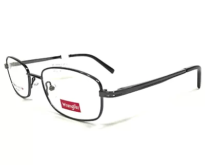 Wrangler Eyeglasses Frames W126 GUN Gray Rectangular Extra Large 53-21-140 • $29.99