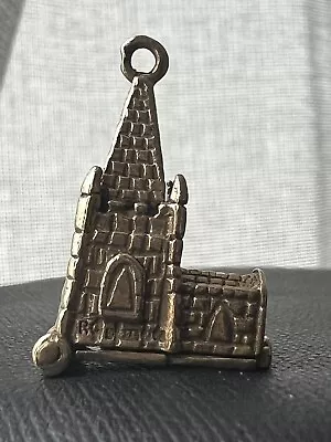 Vintage 9ct Yellow Gold “Wedding” Opening Church Charm - 4.76 Grams • £184.99