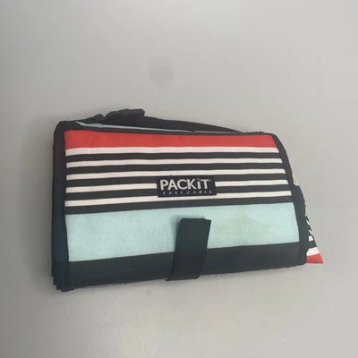 $7.59 • Buy PACKIT Freezable Lunch Bag Multicolored Stripes- Fold Up, Freeze, Pack & GO. 