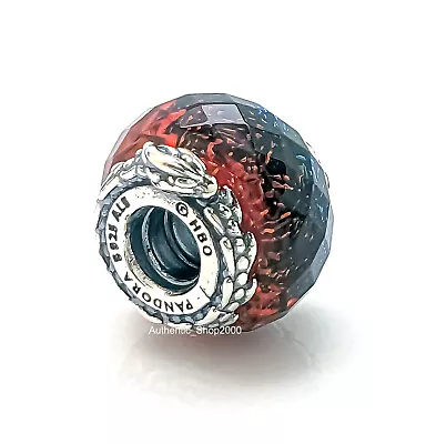 New PANDORA Game Of Thrones Ice & Fire Dragons Dual Murano Glass Charm 792966C00 • $59.50