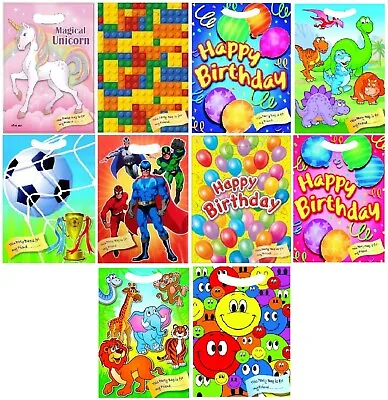 Party Bags Childrens Birthday Cello Loot Treat Favour Goody Bag Girls Boys Kids • £3.59