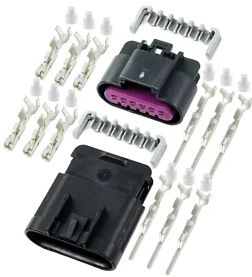 Delphi  6-Pin 15AMP GT 150 Gauge 22 20 GA Wire Kit 6-Conductor Sealed Connector • $11.24