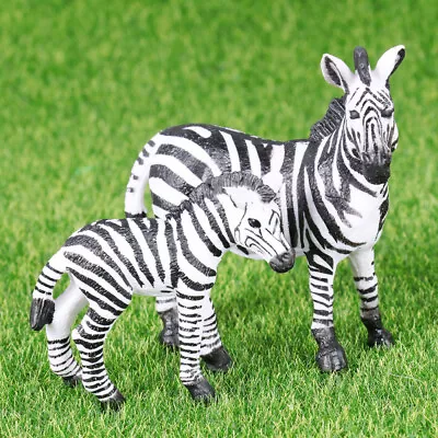 Zebra  Figurine Ornament Zebra Toys Wild Life Zebra  Simulation Toy • £15.28