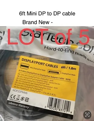 StarTech.com Mini DisplayPort To DisplayPort Video Cable Adapter LOT • $5.94