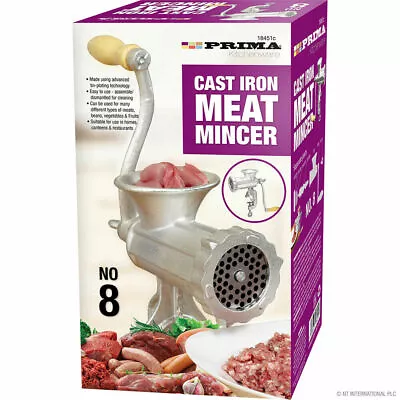 New Hand Operated Meat Mincer Grinder Kitchen Beef Maker Cast Iron Metal Sausage • £50