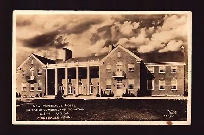 Postcard : Tennessee - Monteagle Tn - Rppc New Monteagle Hotel On Cumberland Mt • $6.99